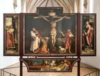 Grünewald-Altar Comar - Kreuzigung Jesu